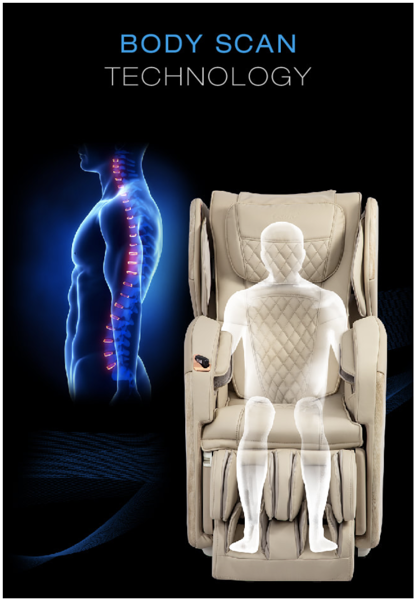 Chức năng body scan của ghế massage