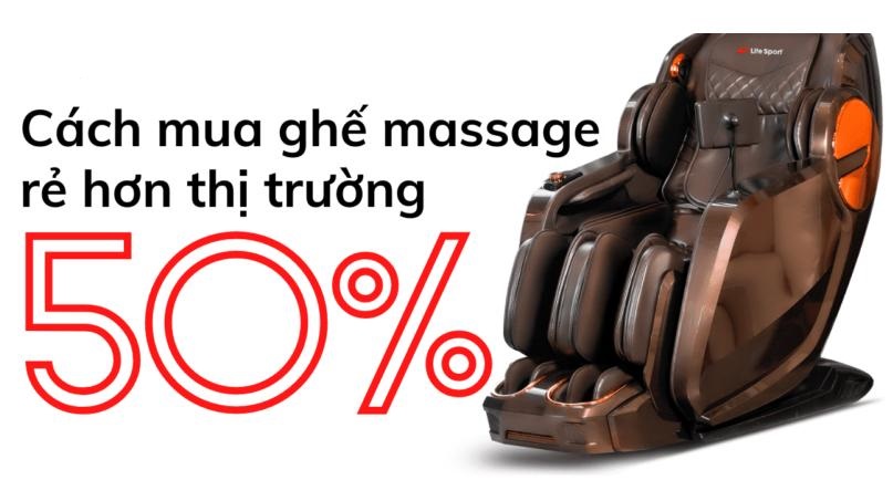 Cách mua ghế massage rẻ hơn thị trường 50% bạn nên biết