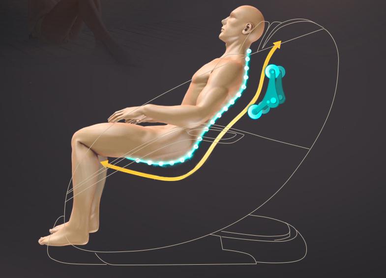 Khung ghế massage thường làm từ kim loại chịu lực cao.