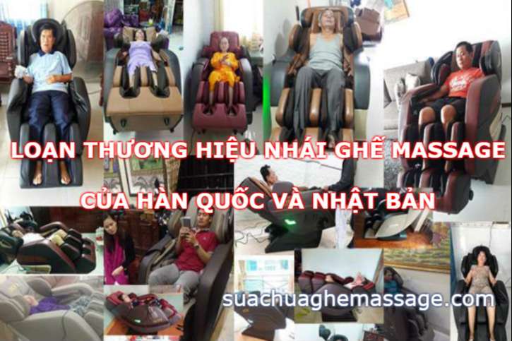 Loạn thương hiệu ghế massage giả mảo Nhật và Hàn Quốc