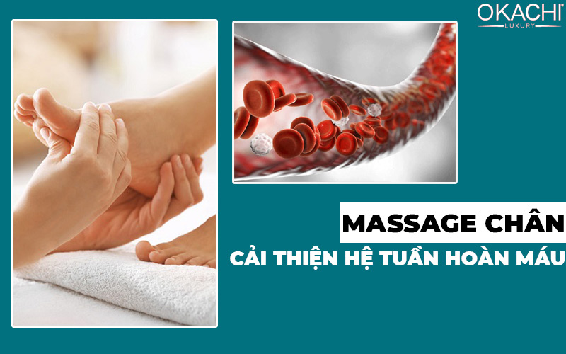 Máy massage chân cải thiện hệ tuần hoàn máu