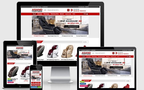 Thiết kế website bán ghế massage giá rẻ kinh doanh hiệu quả